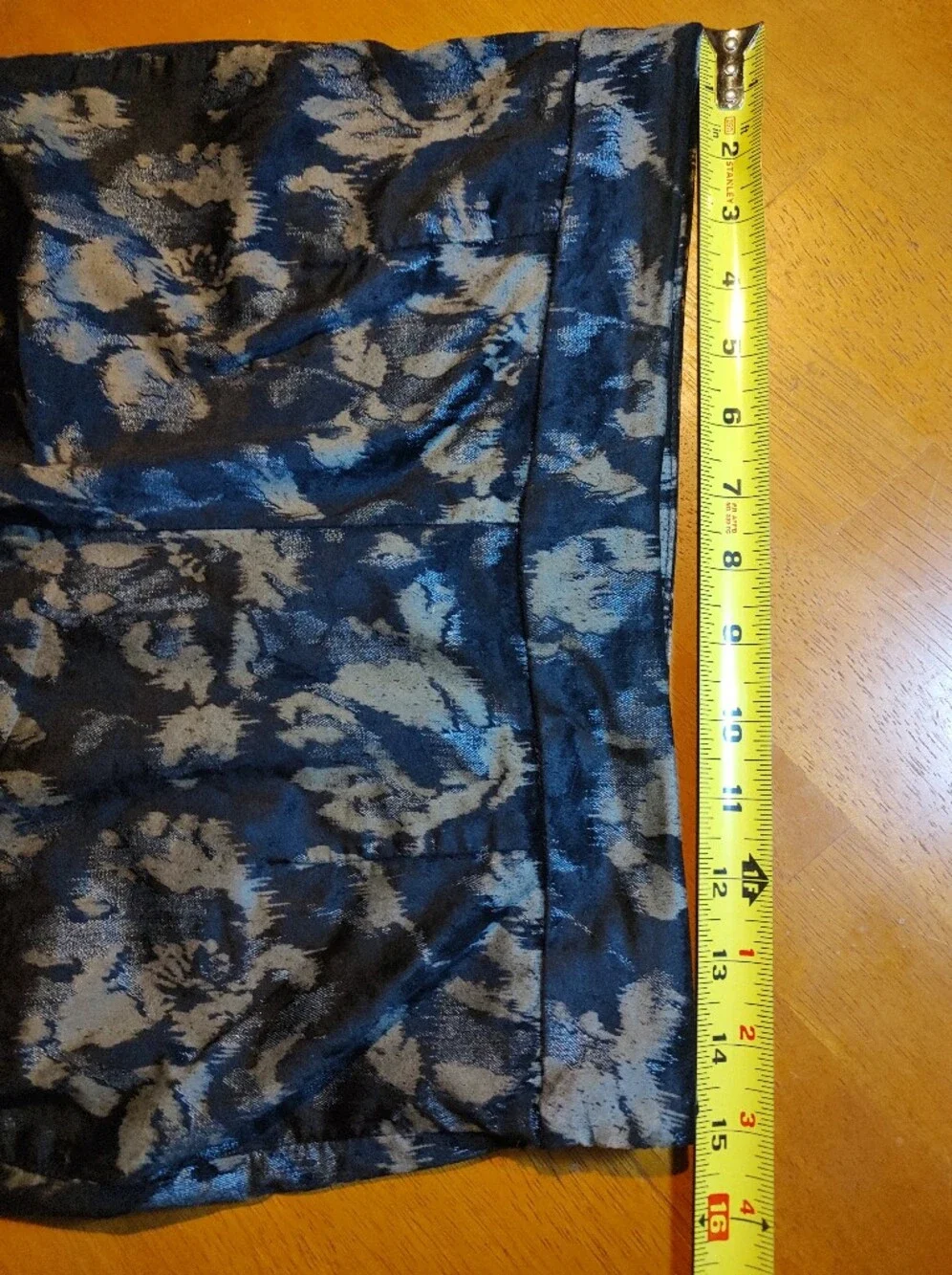 🏵️ Peruvian Connection Black Gold Dark Moody Floral Slim Pants Button Ankle Sz